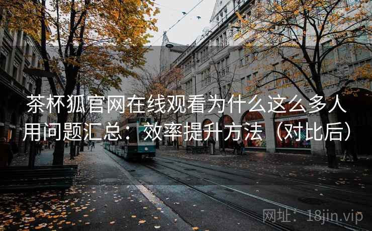 茶杯狐官网在线观看为什么这么多人用问题汇总：效率提升方法（对比后）