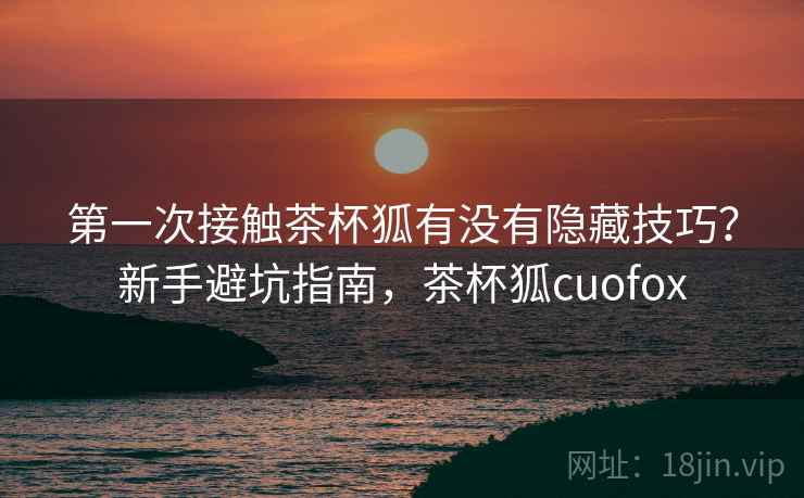 第一次接触茶杯狐有没有隐藏技巧?新手避坑指南,茶杯狐cuofox 第一次接触茶杯狐有没有隐藏技巧?新手避坑指南,茶杯狐cuofox
