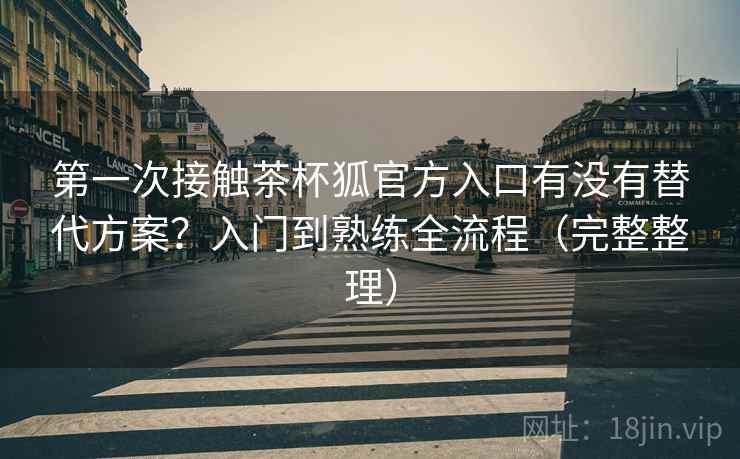 第一次接触茶杯狐官方入口有没有替代方案？入门到熟练全流程（完整整理）